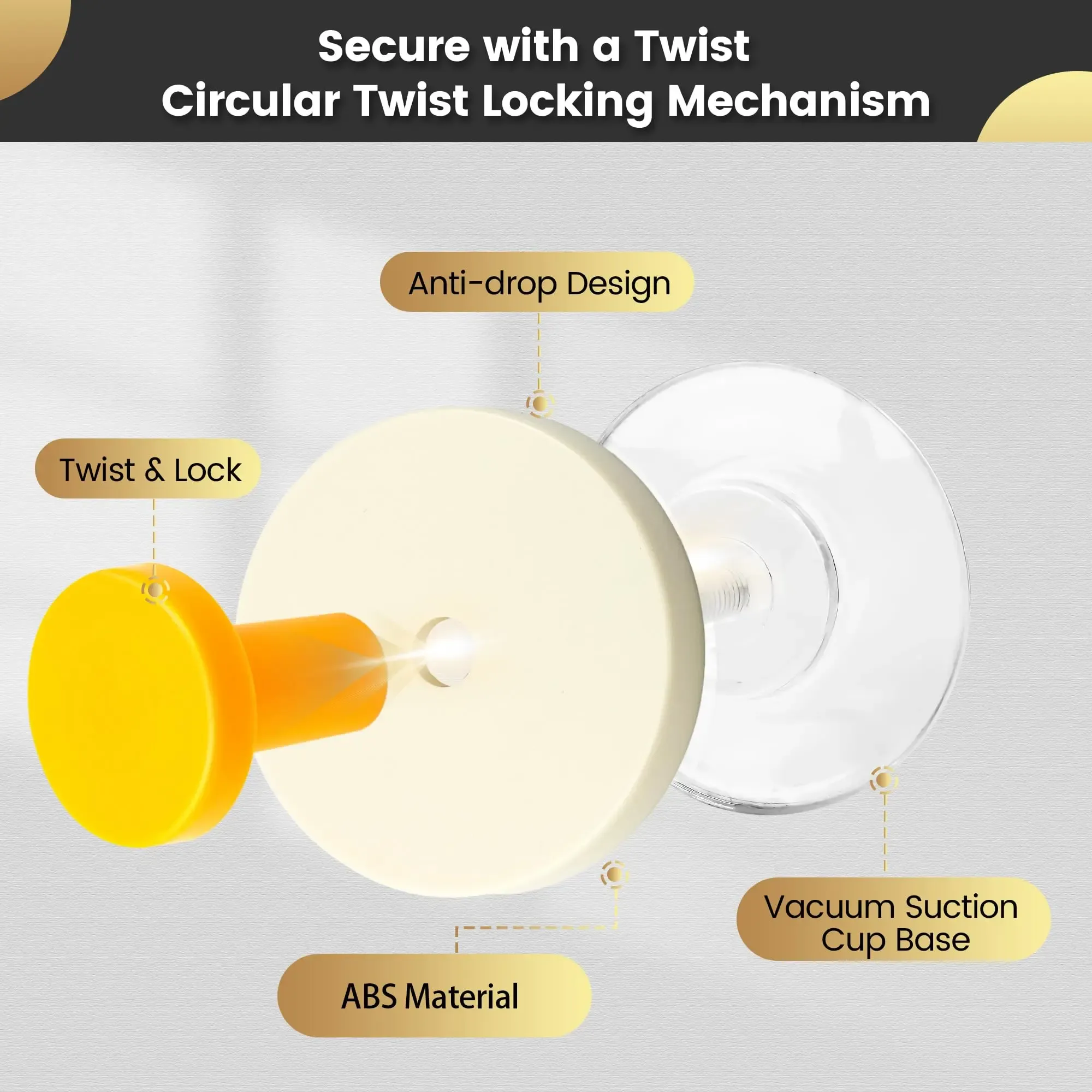 Dopamine suction cup hook