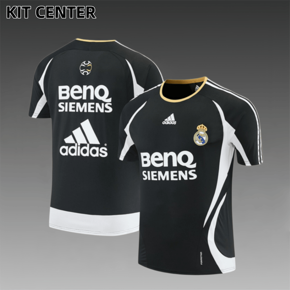06/07 Real Madrid Retro Training Uniform short sleeves- Sleeve Football Shirt