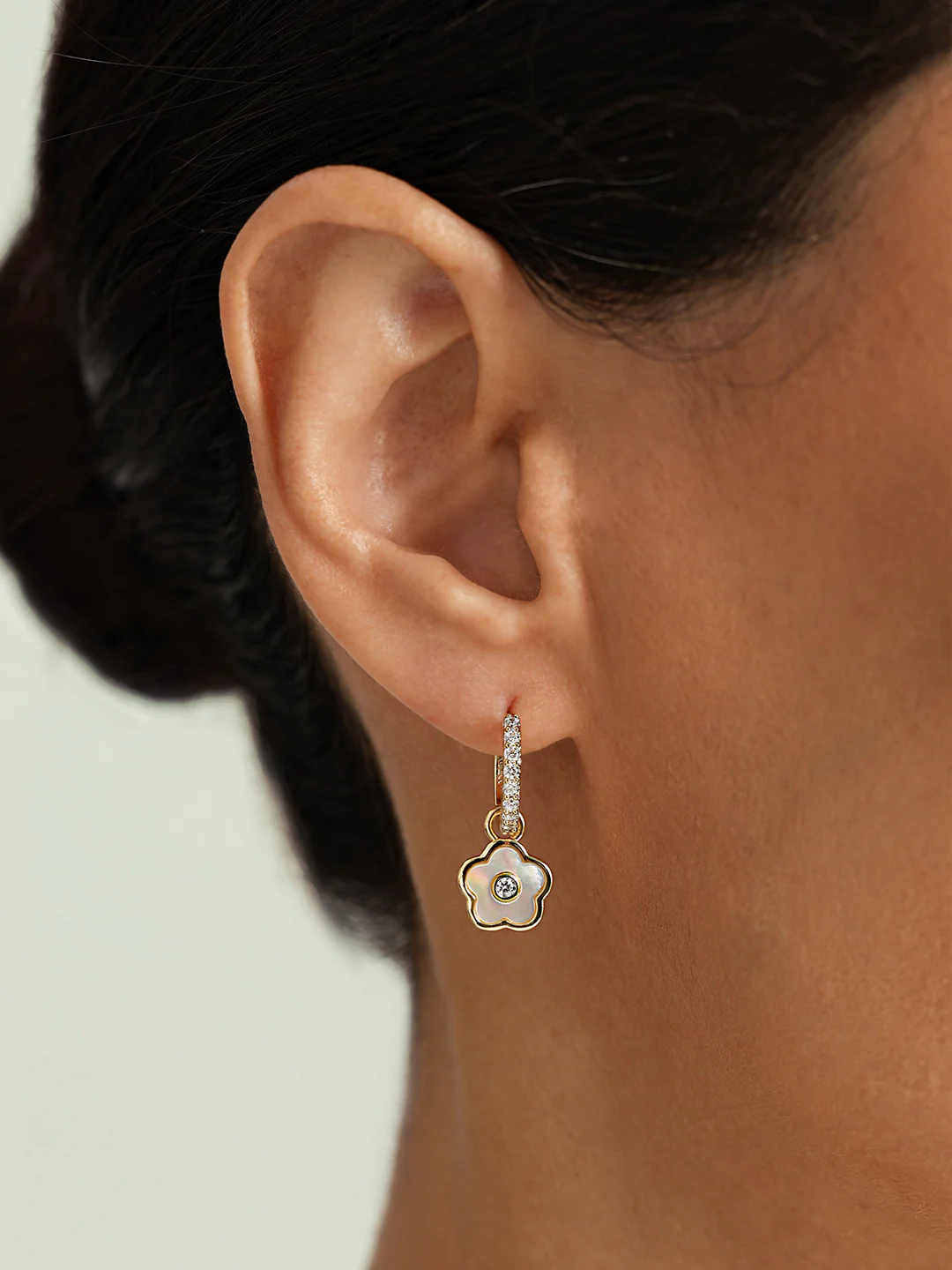 Mother Of Pearl Flower Drops