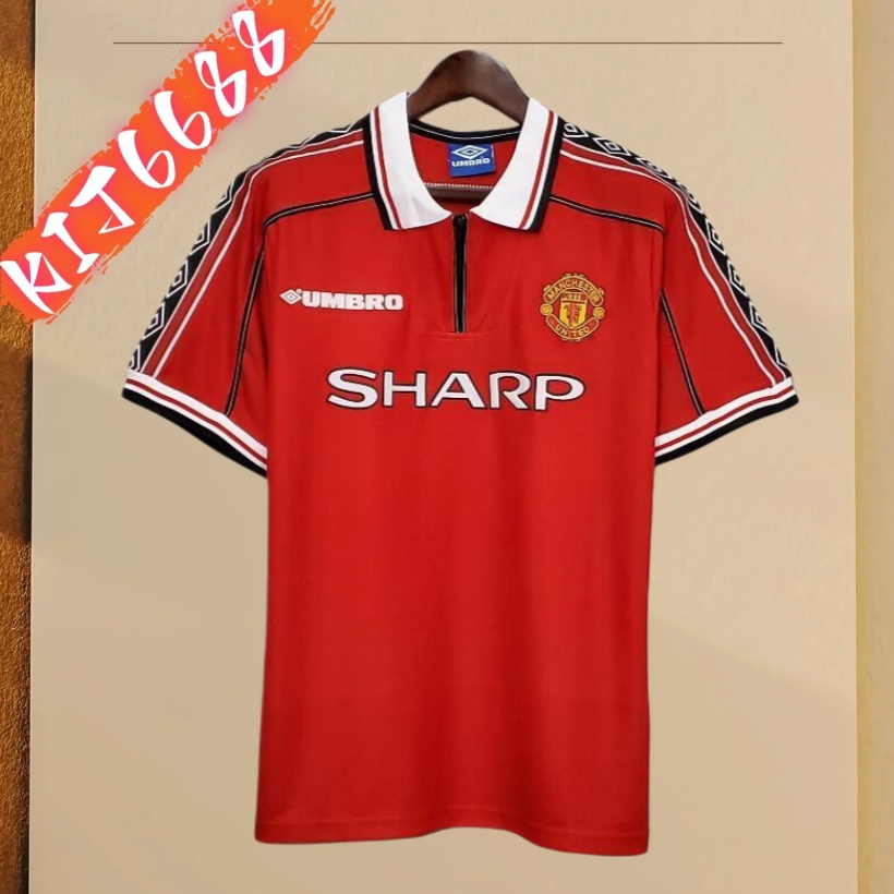 98/99Manchester United home retro football jersey