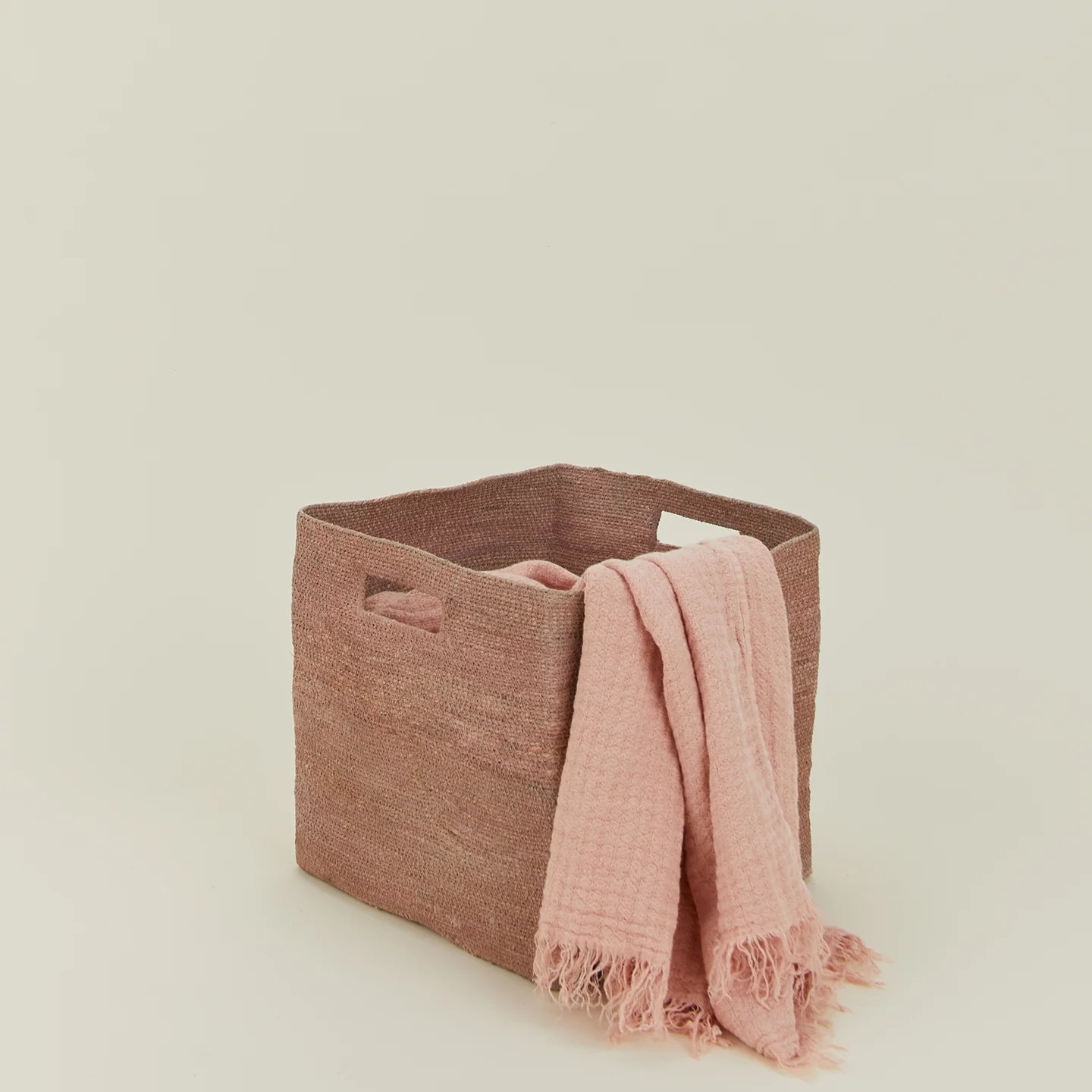 Essential Square Basket - Blush
