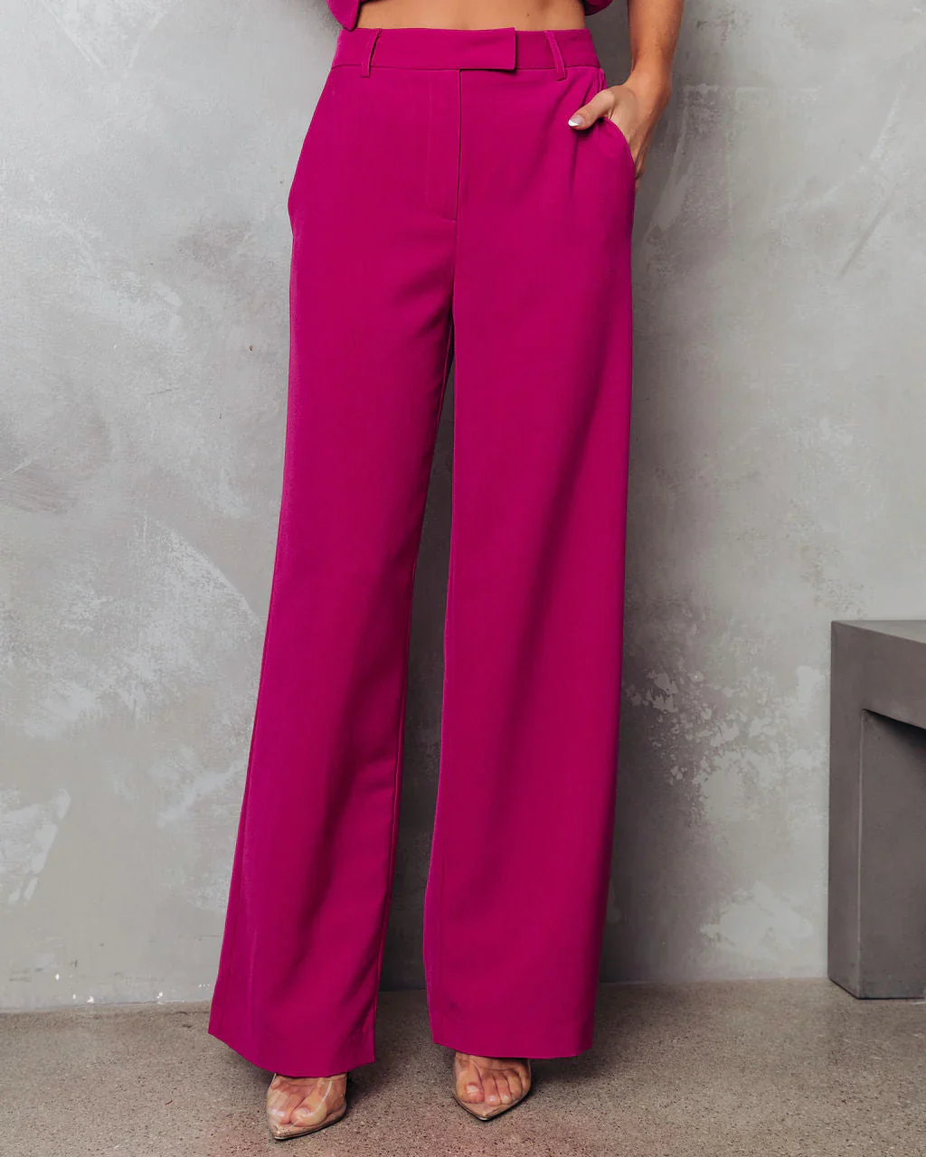 Fashionista Confessions Pocketed Wide Leg Pants