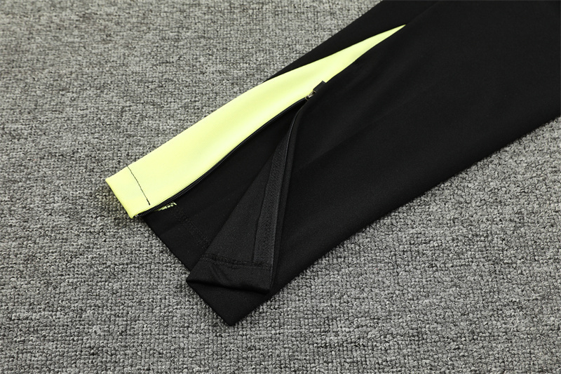 24/25 Liverpool Black paired with yellow Half Zip Training Kit (Adult Kids Kit)