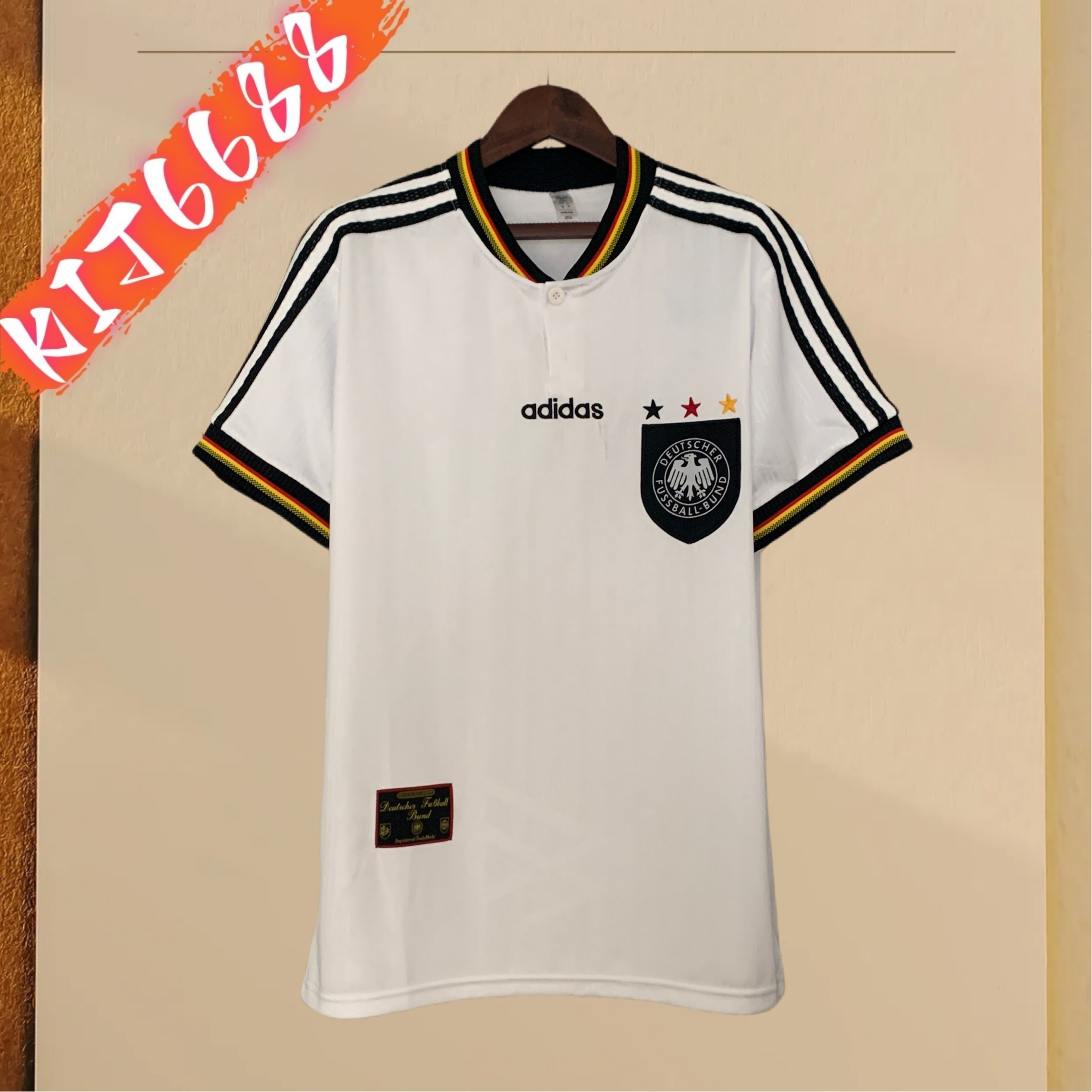 1996 Germany home Retro Football Shirt