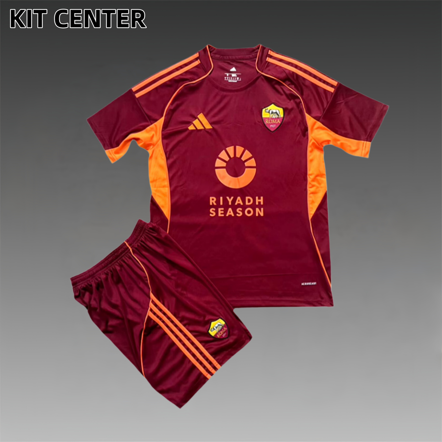 2025/2026 Roma Home Football Shirt (Adult Kids Kit socks)