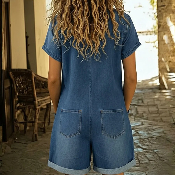 LOSSE FIT DENIM PLAYSUIT