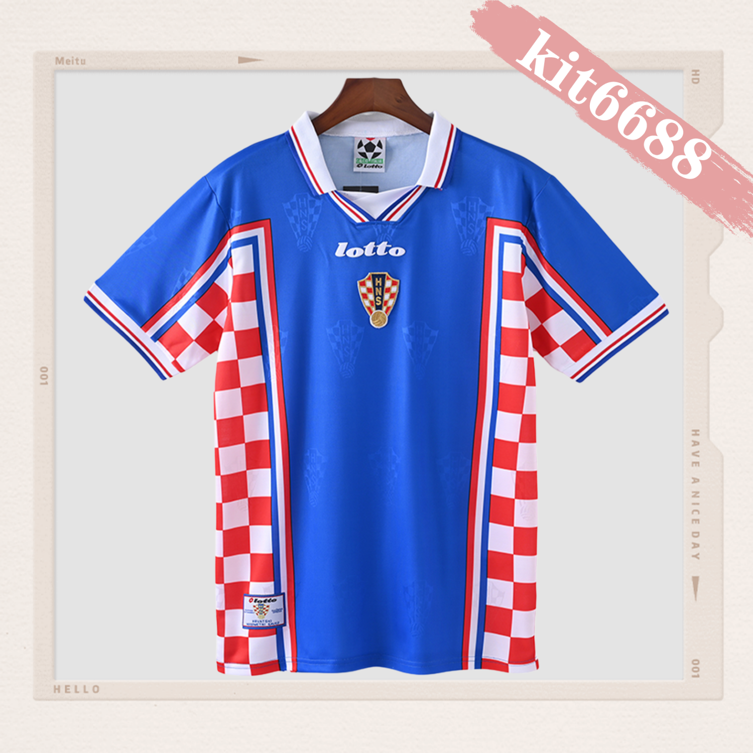 1998 Croatia away football shirt（Retro）