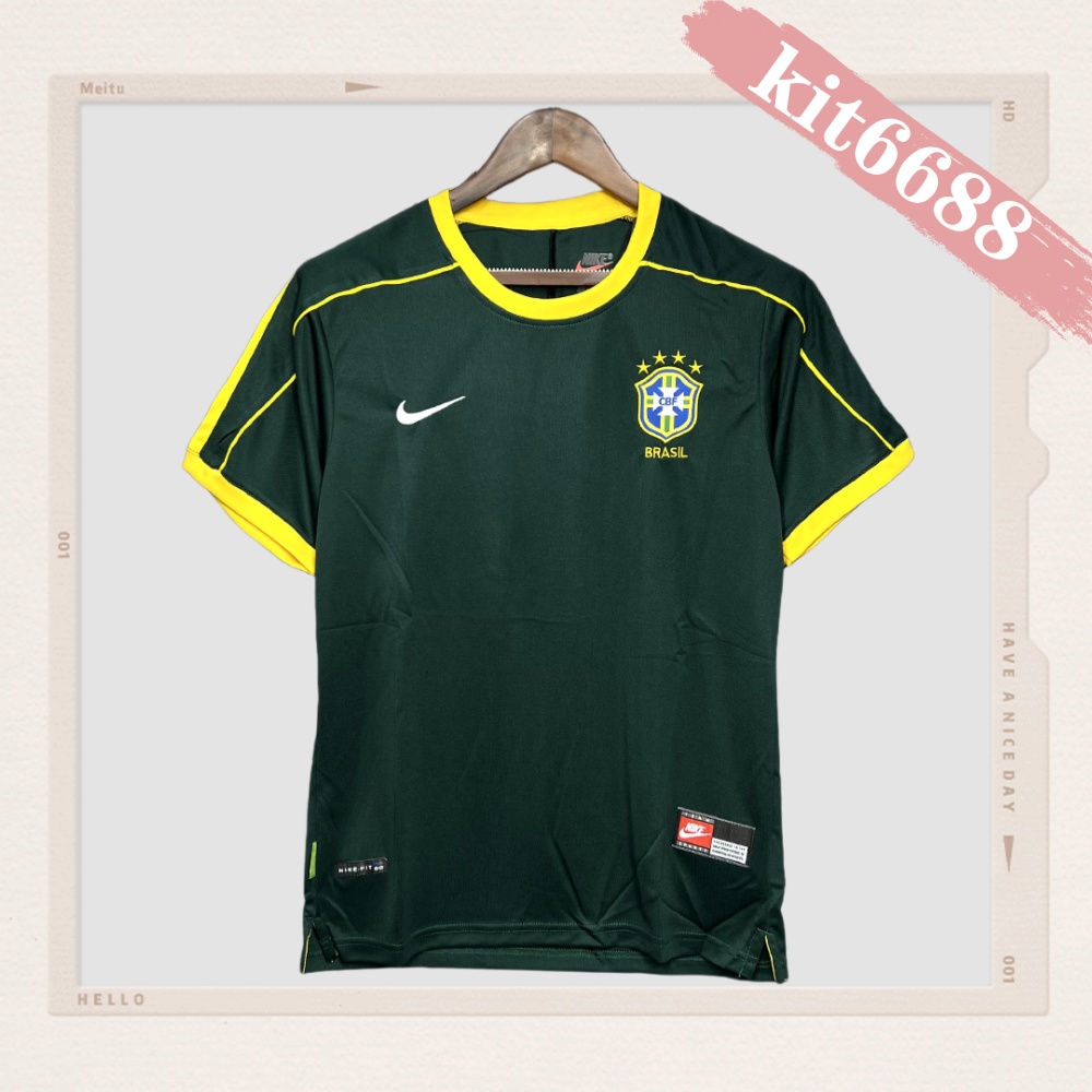 1998 Brazil Goalkeeper Retro Football Shirt