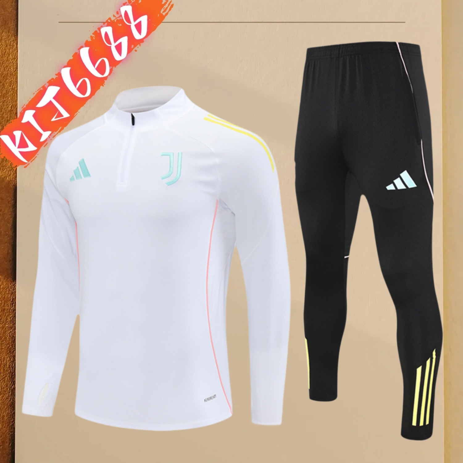 2025/2026 Juventus Adult Half Zip Training Suit (Adult Kit)