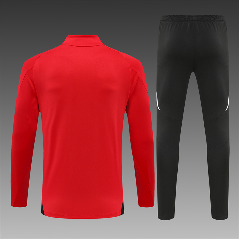 24/25 Manchester United red Half Zip Training Kit (Adult Kids Kit)