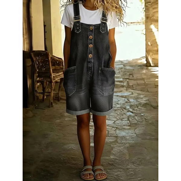 DENIM TUINBROEK PLAYSUIT