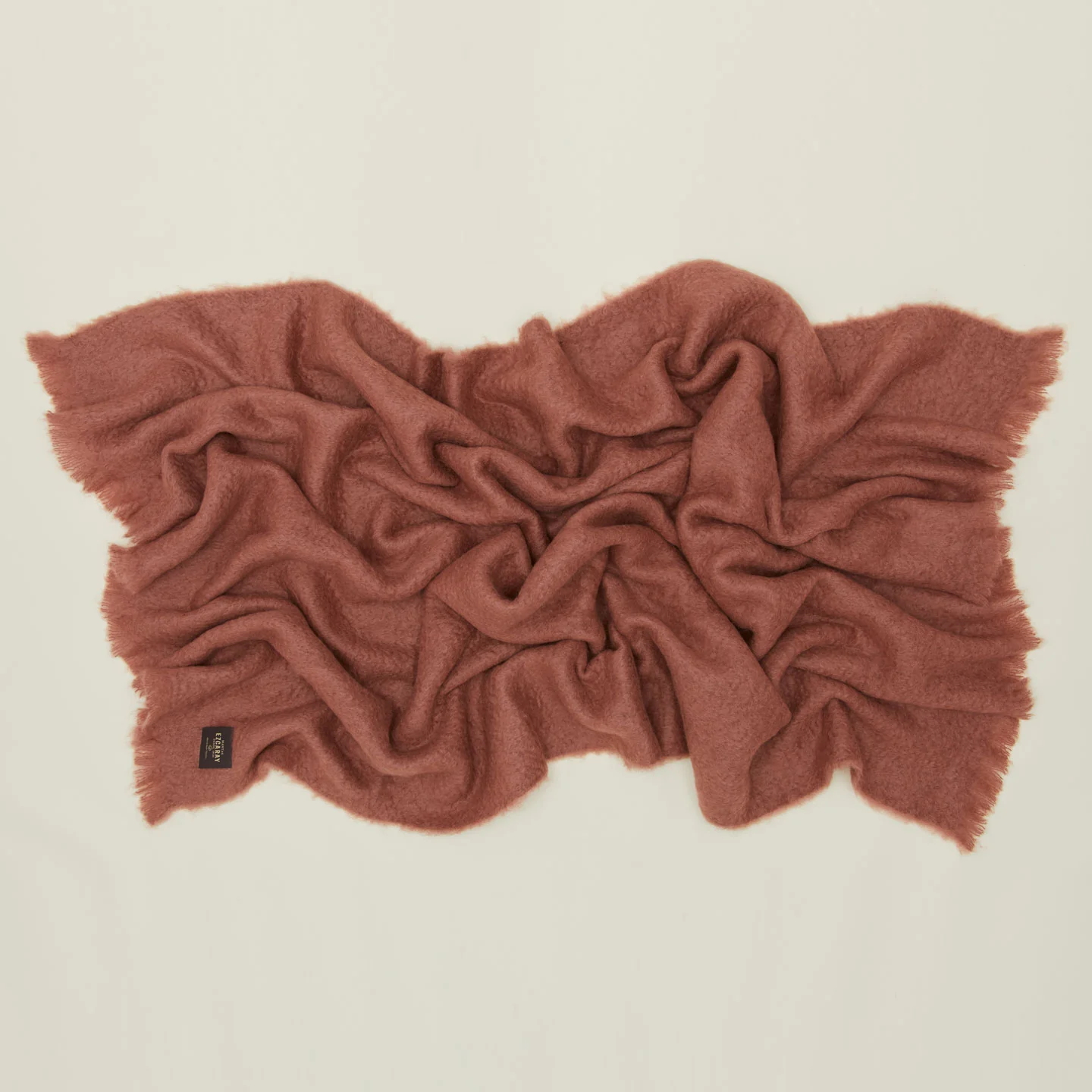 Solid Mohair Throw - Dark Pink