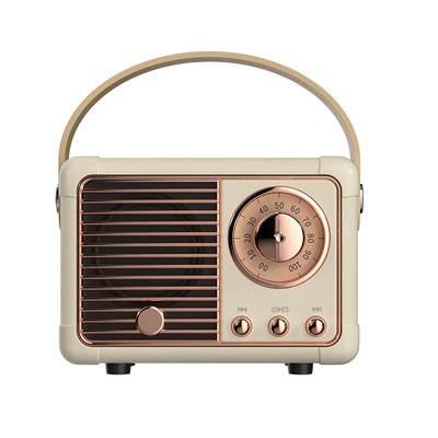 Vintage Retro Portable Bluetooth Speaker, Mini Wireless Speaker with Carry Handle & Built-in Microphone, Desktop Decor Audio for Home, Office, Travel & Holiday Gift