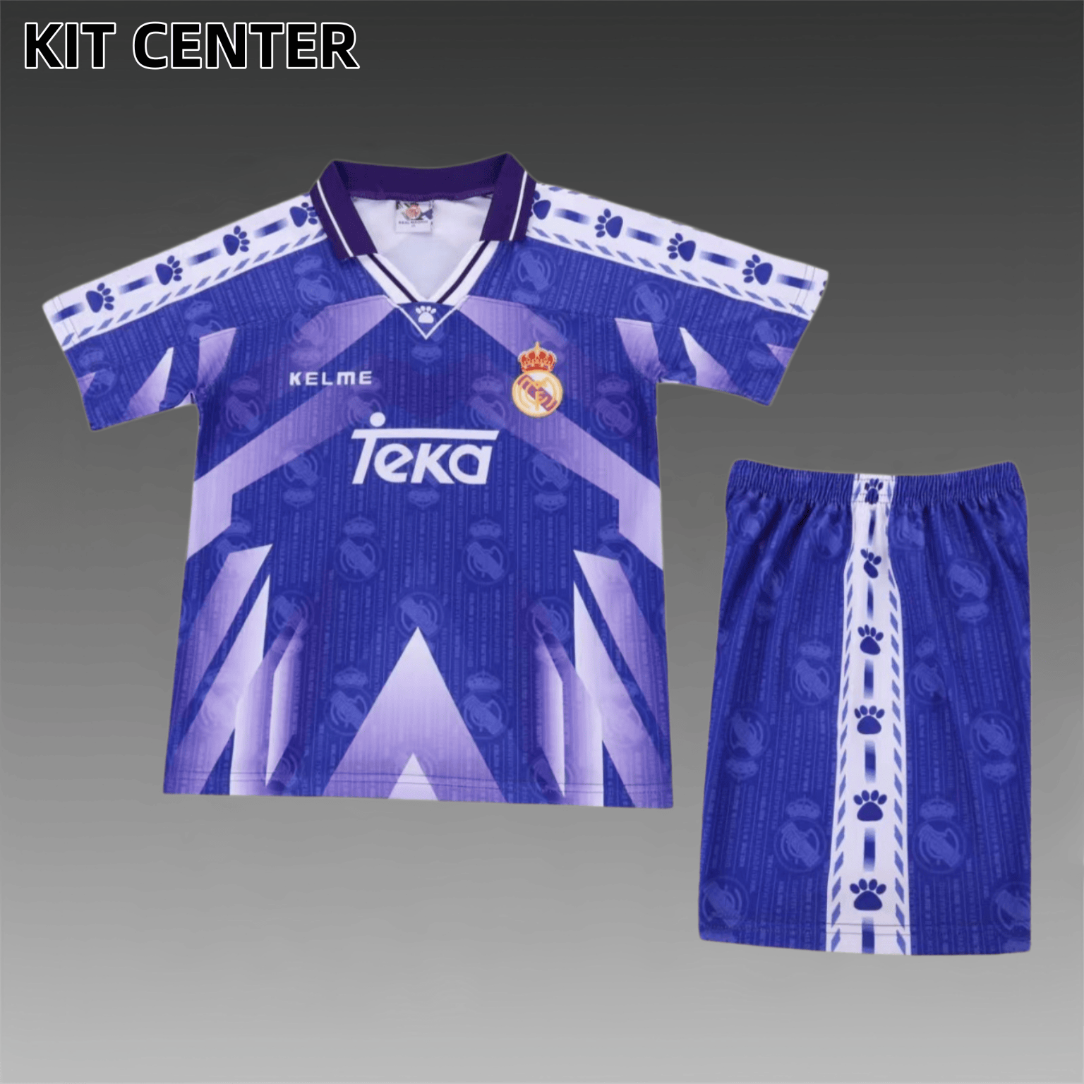 1996/1997 Real Madrid  Away Retro Kids Set