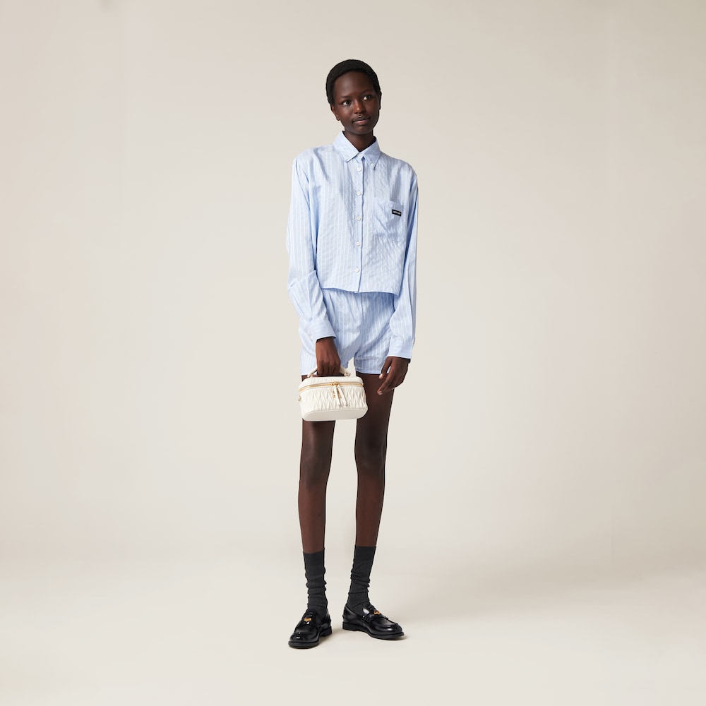 Matelassé nappa leather shoulder bag