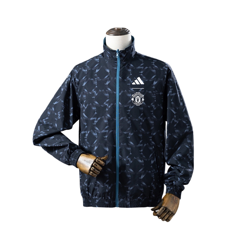 25/26 Manchester United Reversible Jacket Windbreaker - Blue&Black