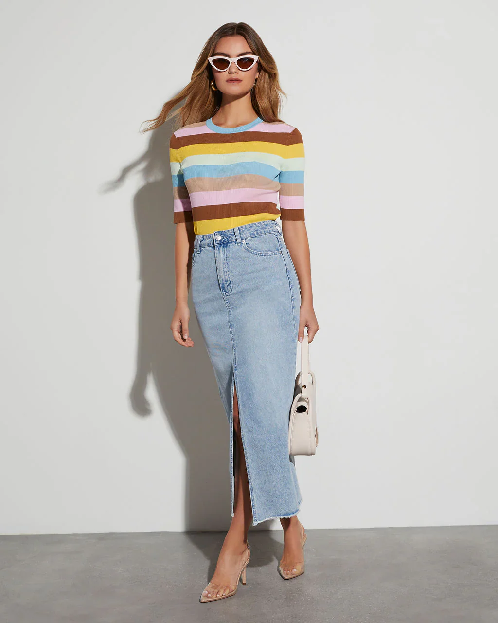 Neapolitan Striped Knit Top