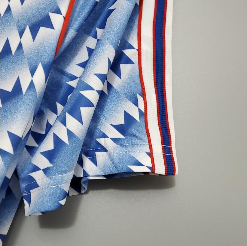 90/92Manchester United Away  retro football jersey