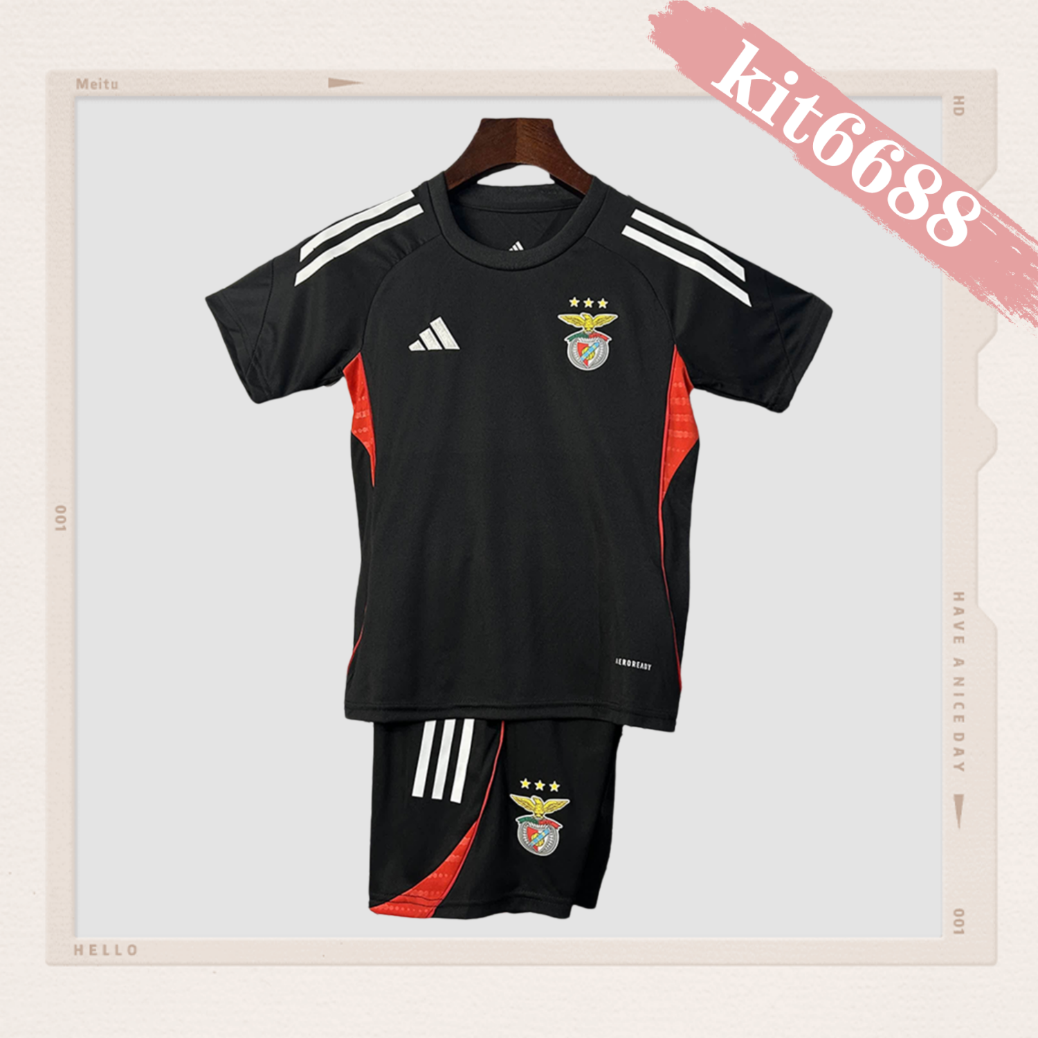2025/2026 Benfica Football Club Pre-match Training Football Shirt（Kids Kit socks）