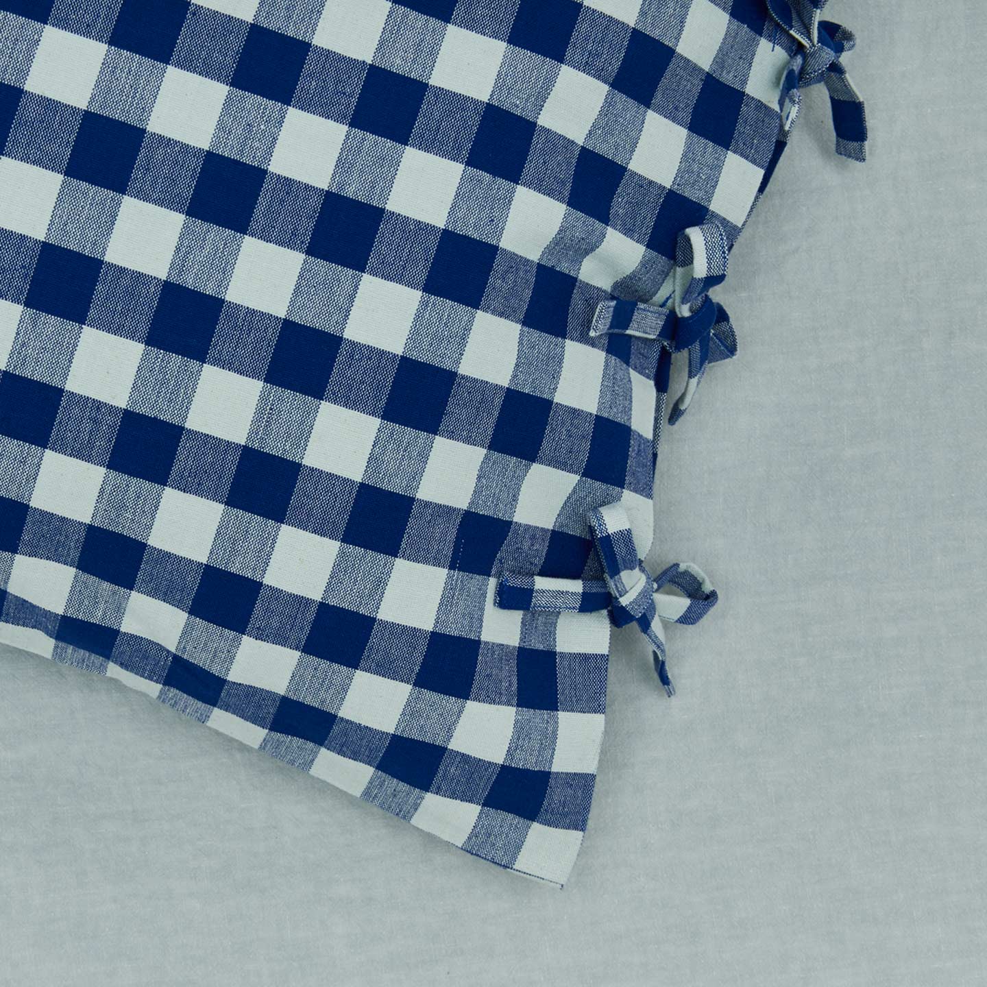 Essential Gingham Pillowcases, Set of 2 - Sky/Blue