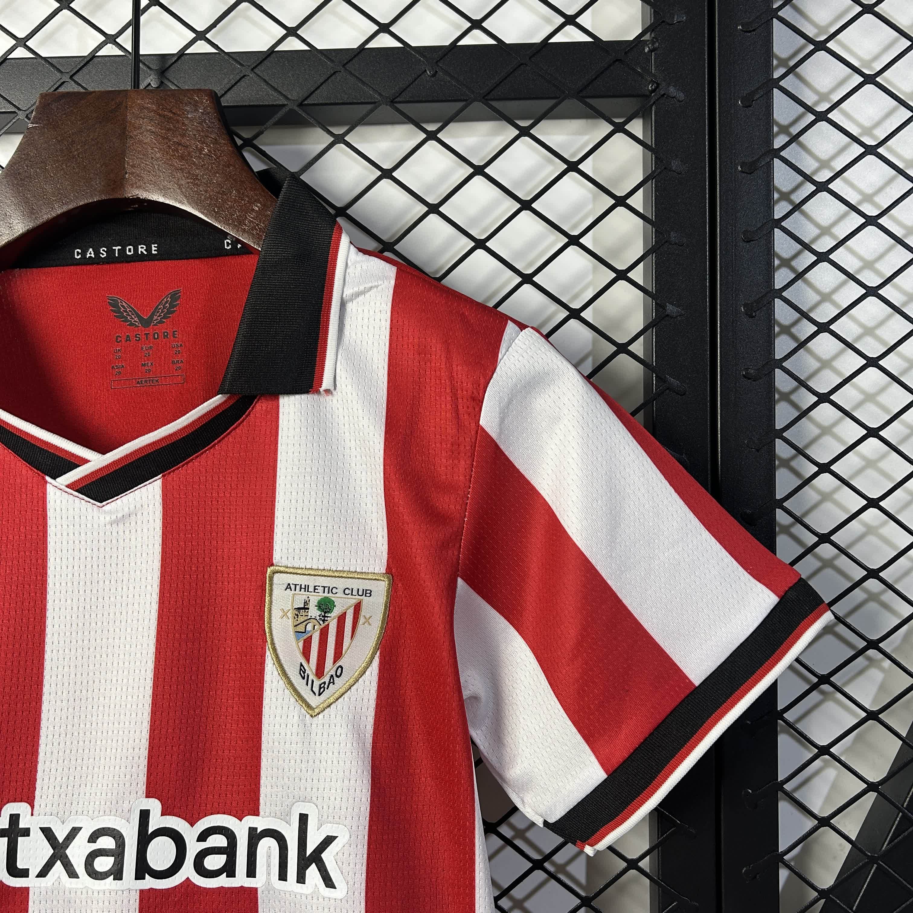 2025/2026 Bilbao Home Football Shirt (Kids Kit socks)