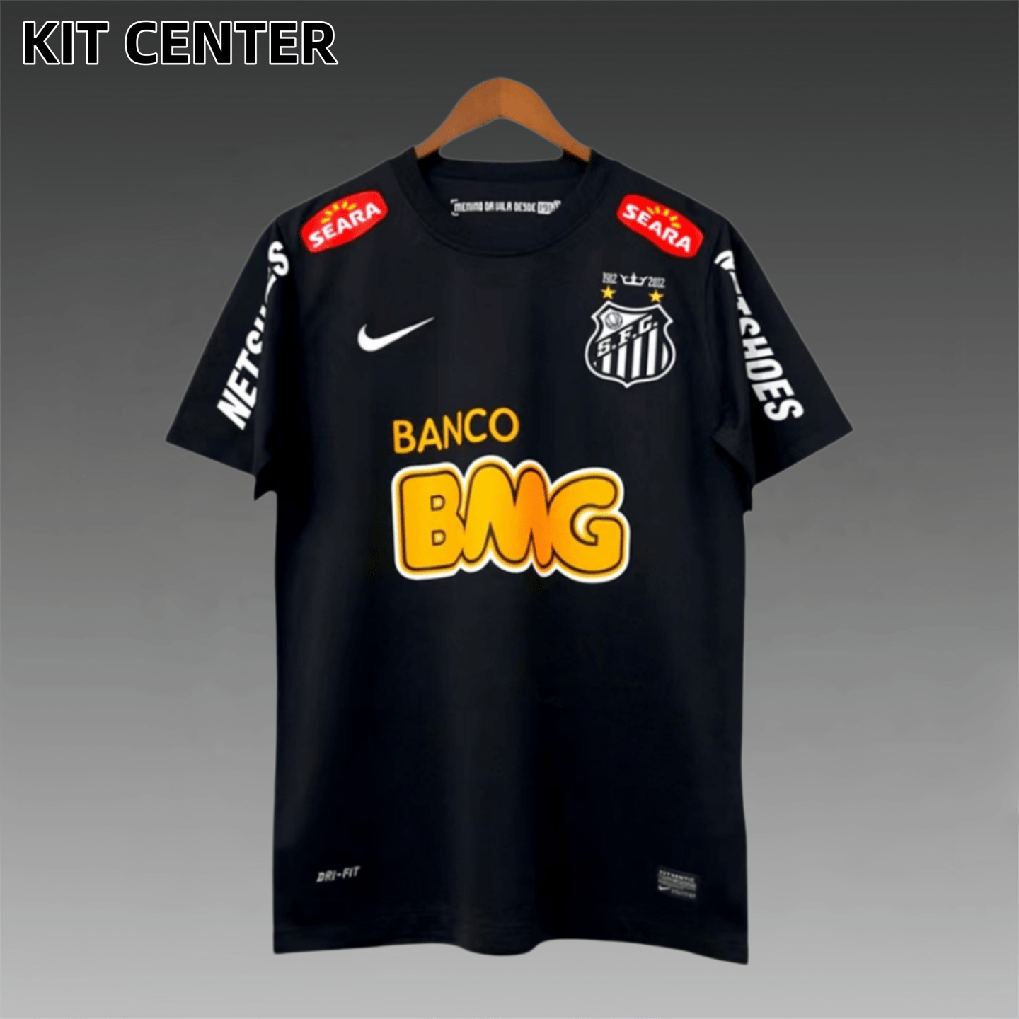 2012/2013 Santos Black Retro Football Shirt (Retro)