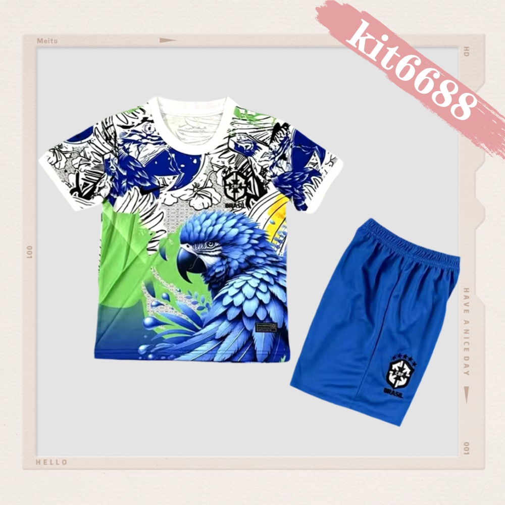 2025/2026 Brazilian Special Edition Football Shirt (Kids Kit socks ）