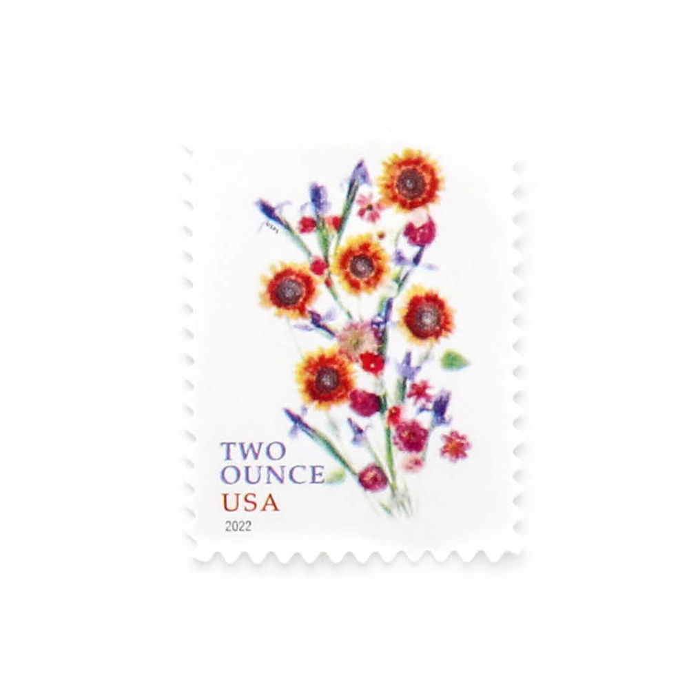 2022 US Two-Ounce Forever Stamp - Wedding Series:Sunflower Bouquet