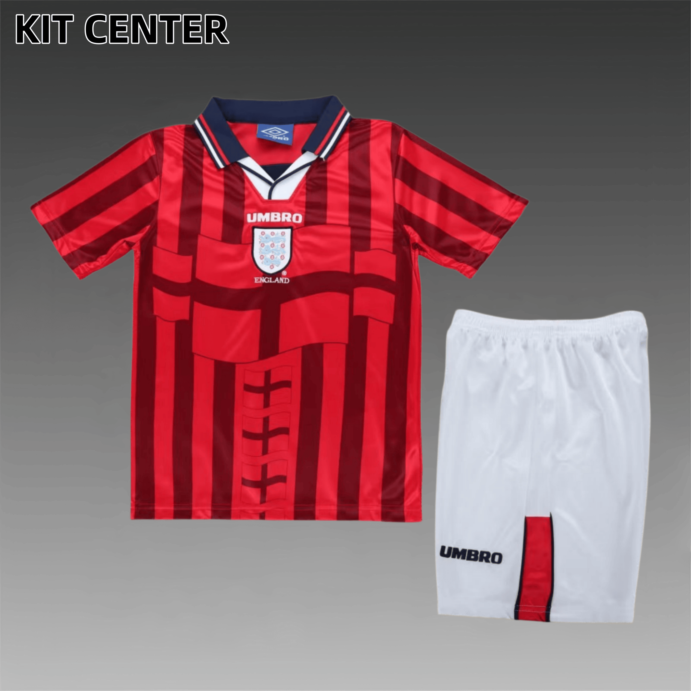 1998 England Away  Retro Football Soccer jerseys Kids suit