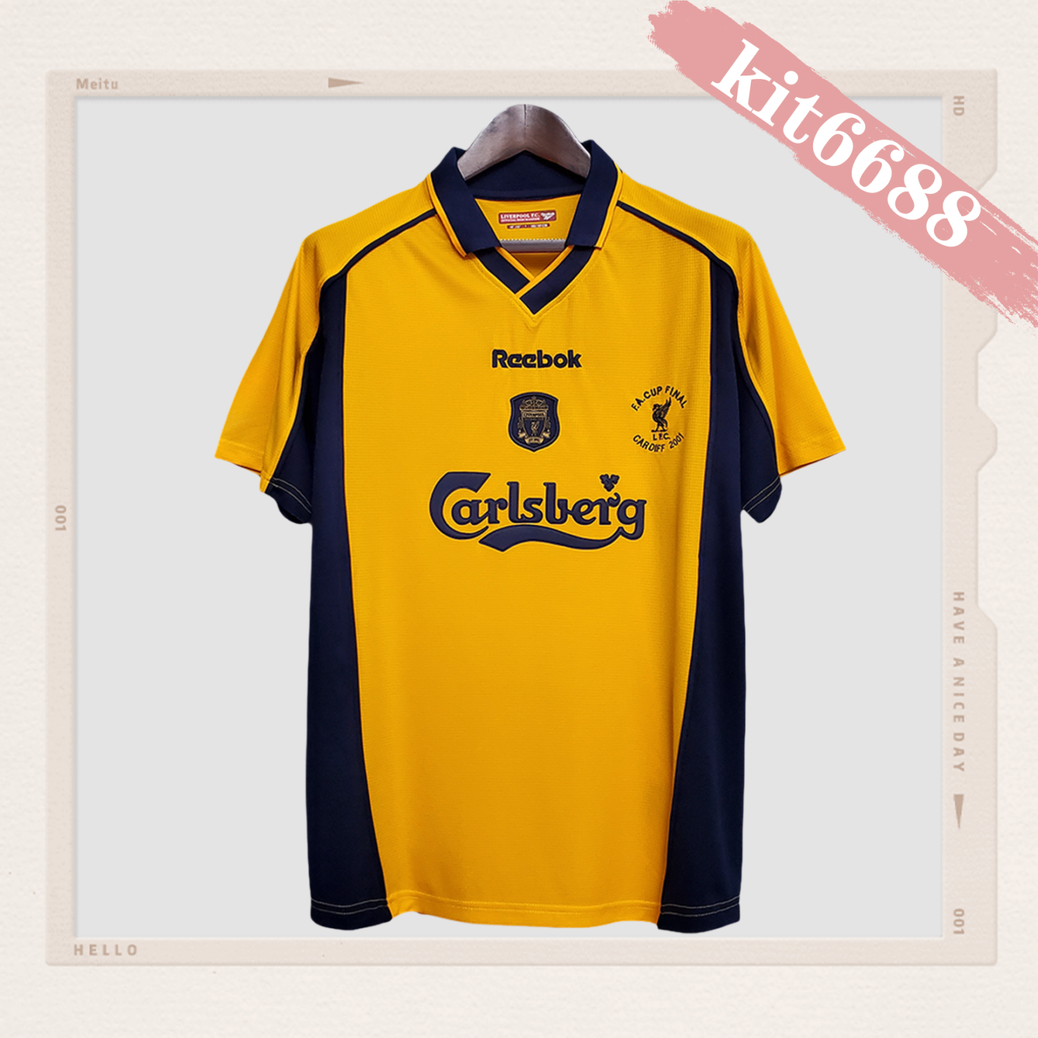 2001 Liverpool Retro Home Football Shirt