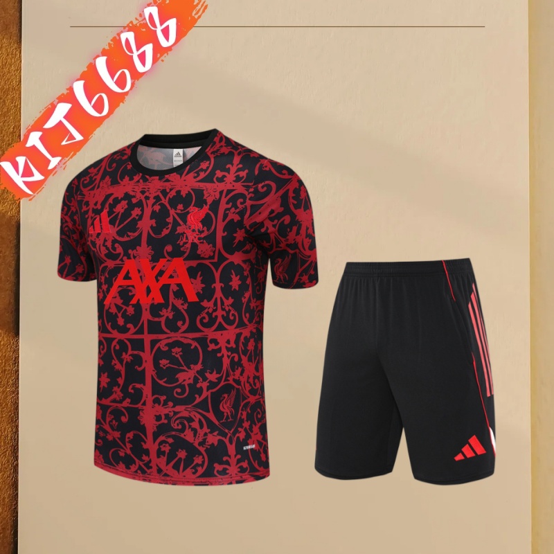 25/26 Liverpool red Short Sleeve Training Wear ( Adult kit Kids )