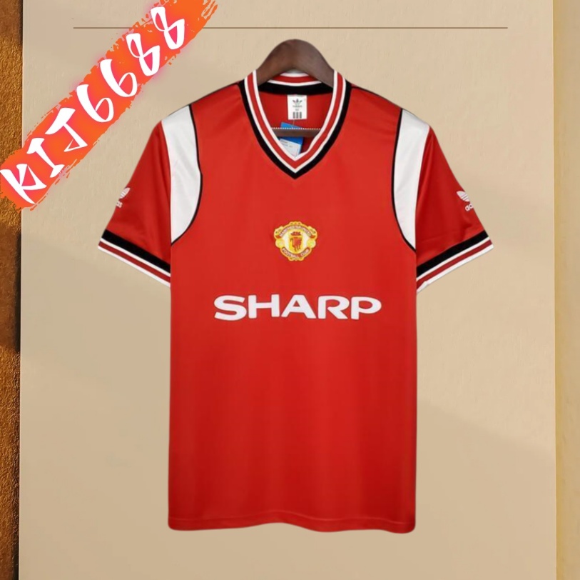 85/86 Manchester United home retro football jersey