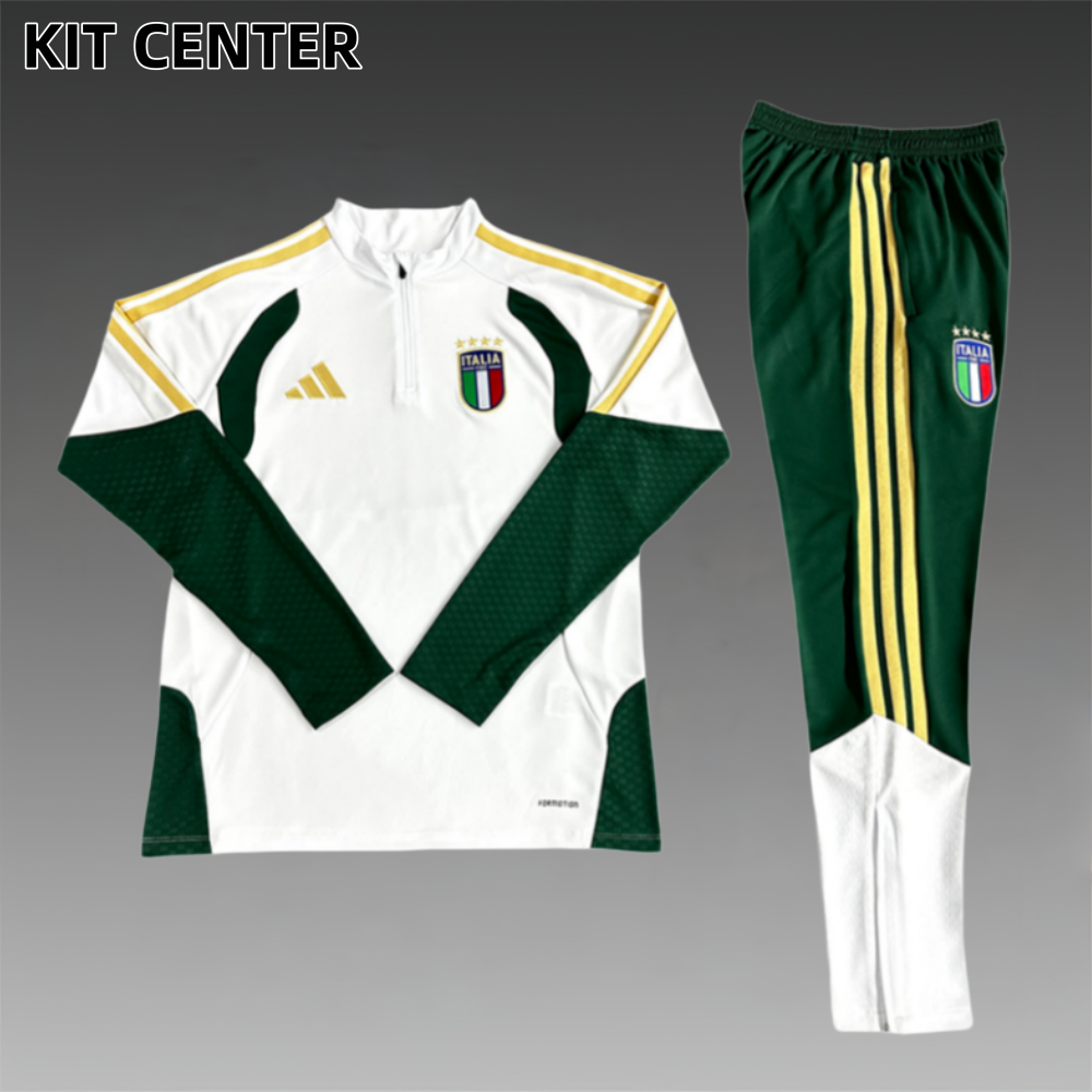 2026/2027 Italy Kids Half Zip Training Clothes (Kids Kit)