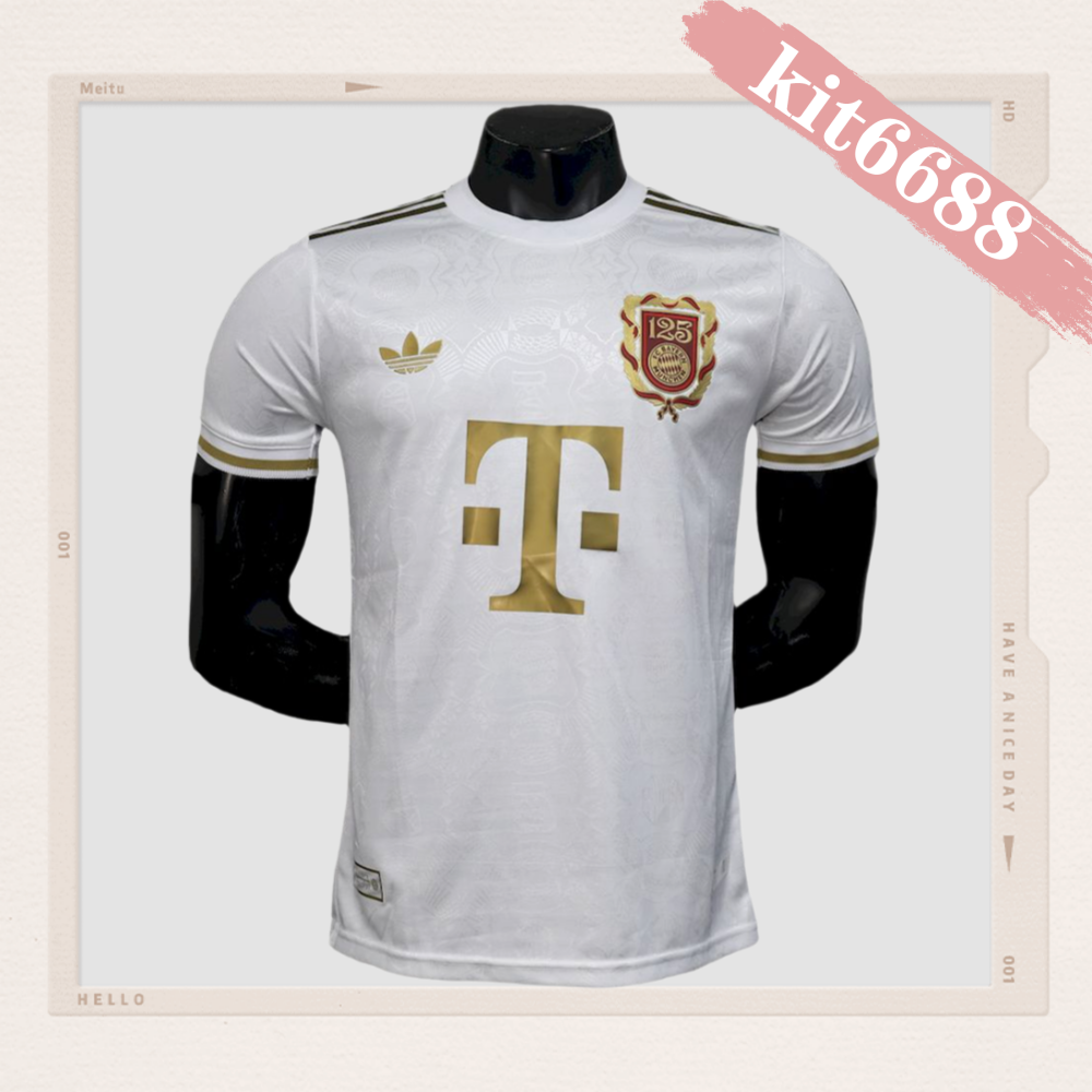 2025/2026 Bayern Munich 125th Anniversary White Football Shirt (Player Edition)