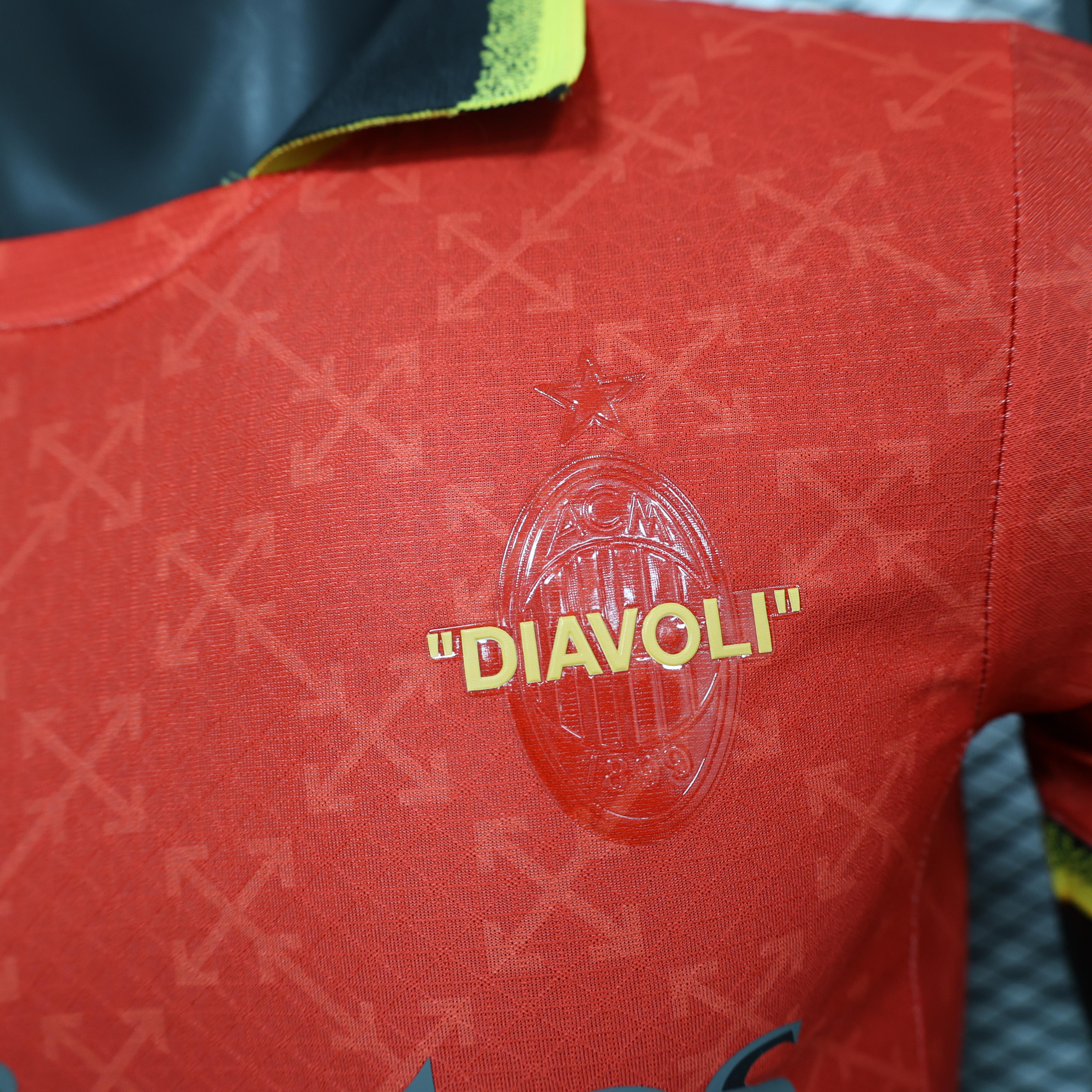 2025/2026 AC Milan Third Away Special Edition Red Football Shirt (Player Edition)