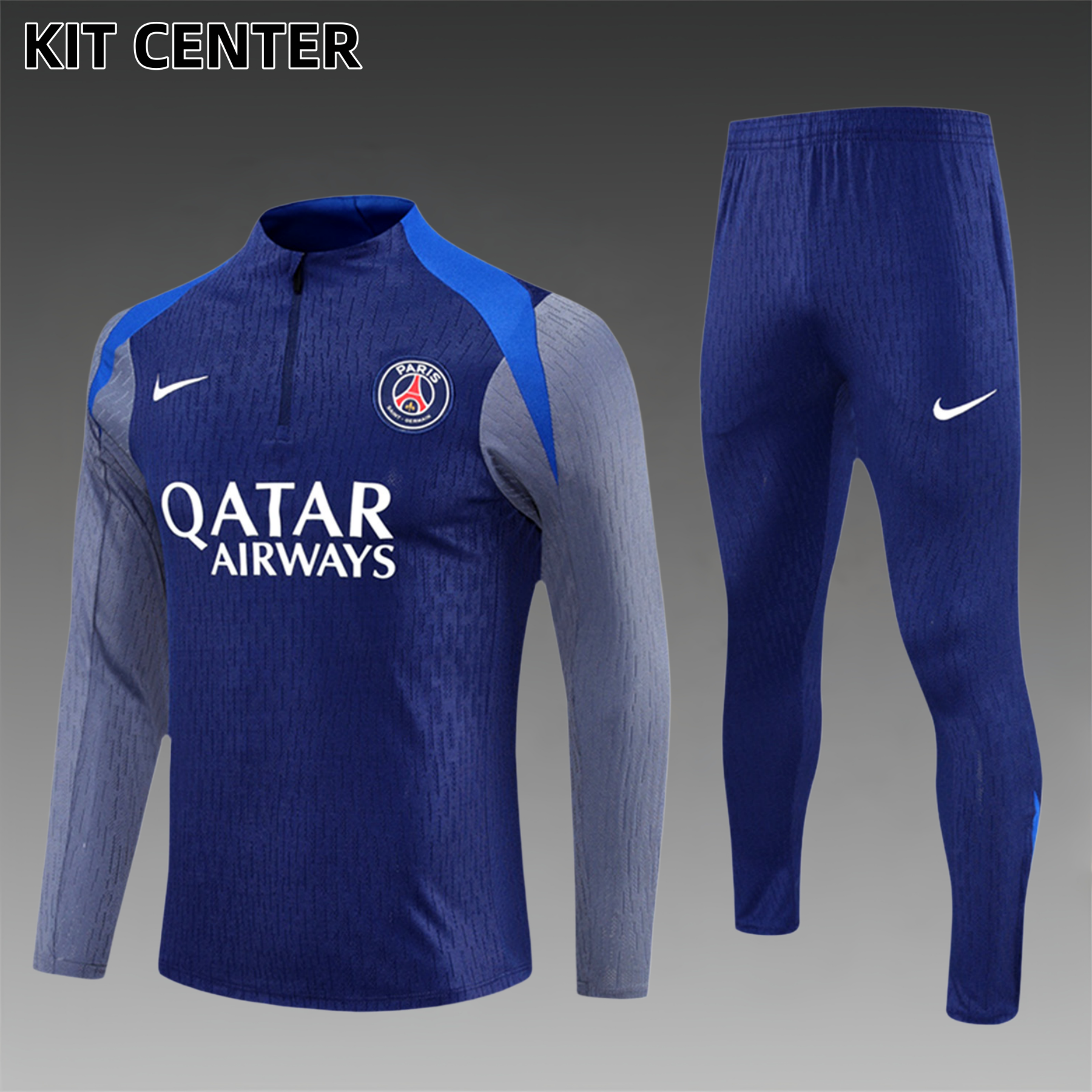 2025/2026 Paris Saint-Germain Kids Half Zip Training Clothes (Kids Kit)