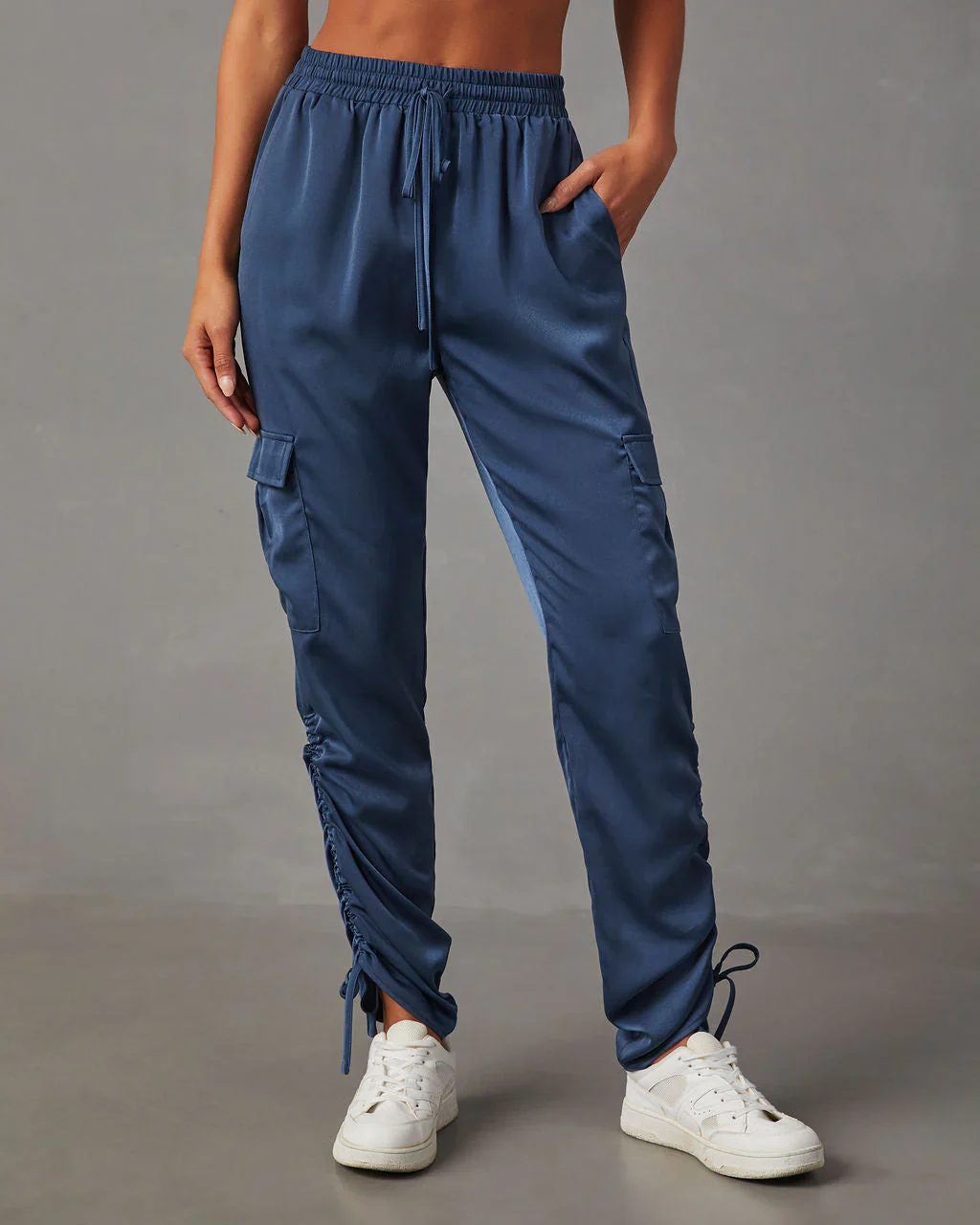 Moon Lover Satin Cargo Pants
