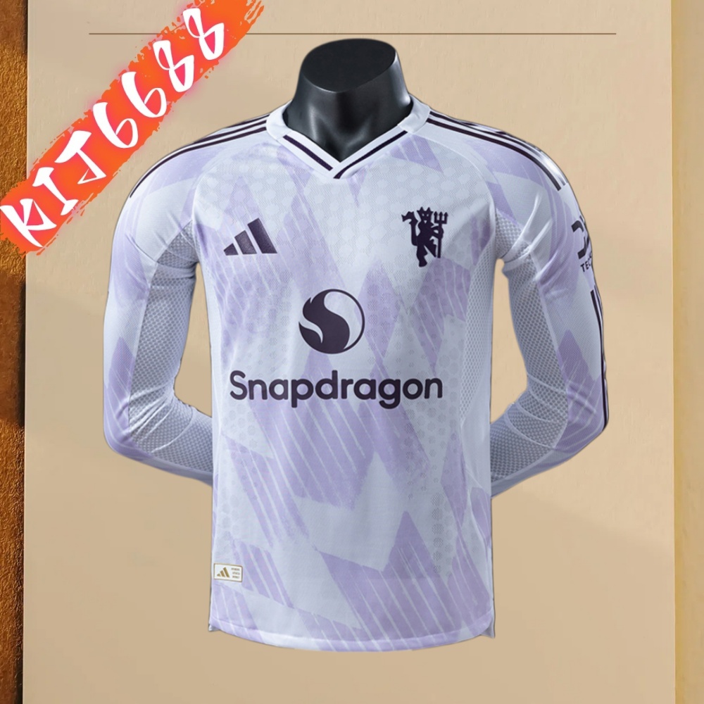 2025 2026 Manchester United Away long sleeved jersey ( Player version)