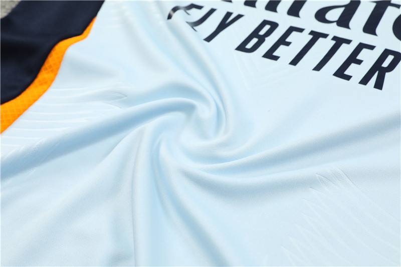 2024/2025 Real Madrid Blue Adult Half Zip Training Kit (Adult Kit)