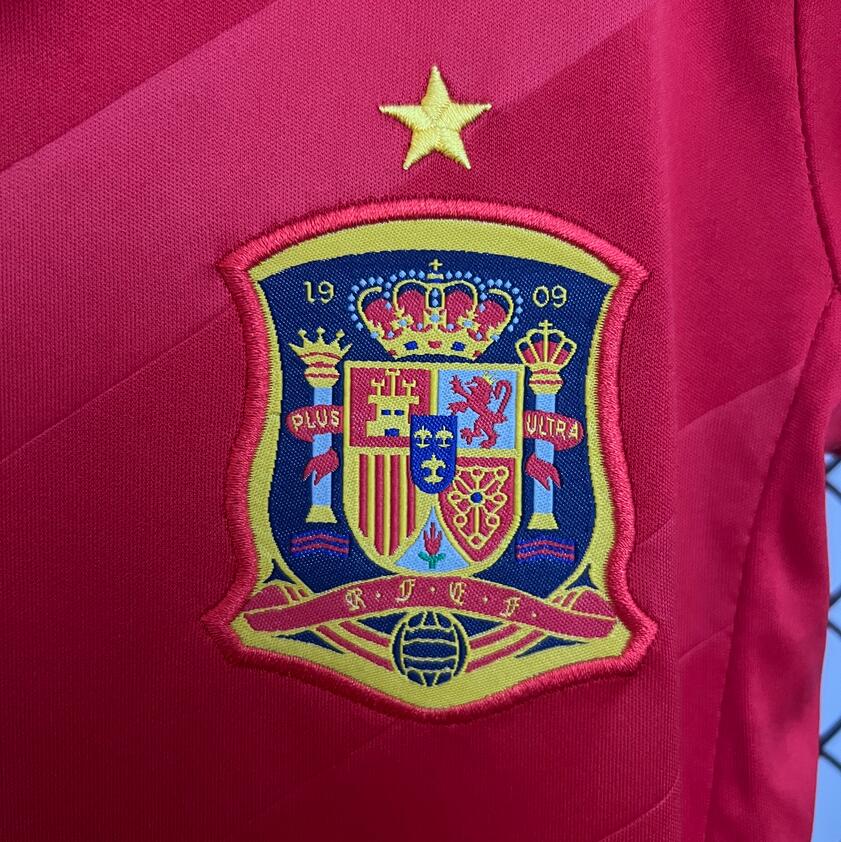 2012 Spain home Retro Football Shirt  Kids Kit