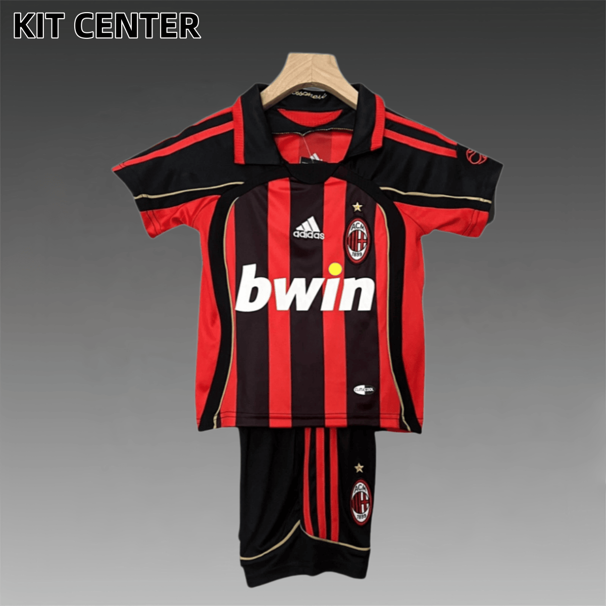 2006/2007 AC Milan Home Retro Football Jersey (Kids Kit)
