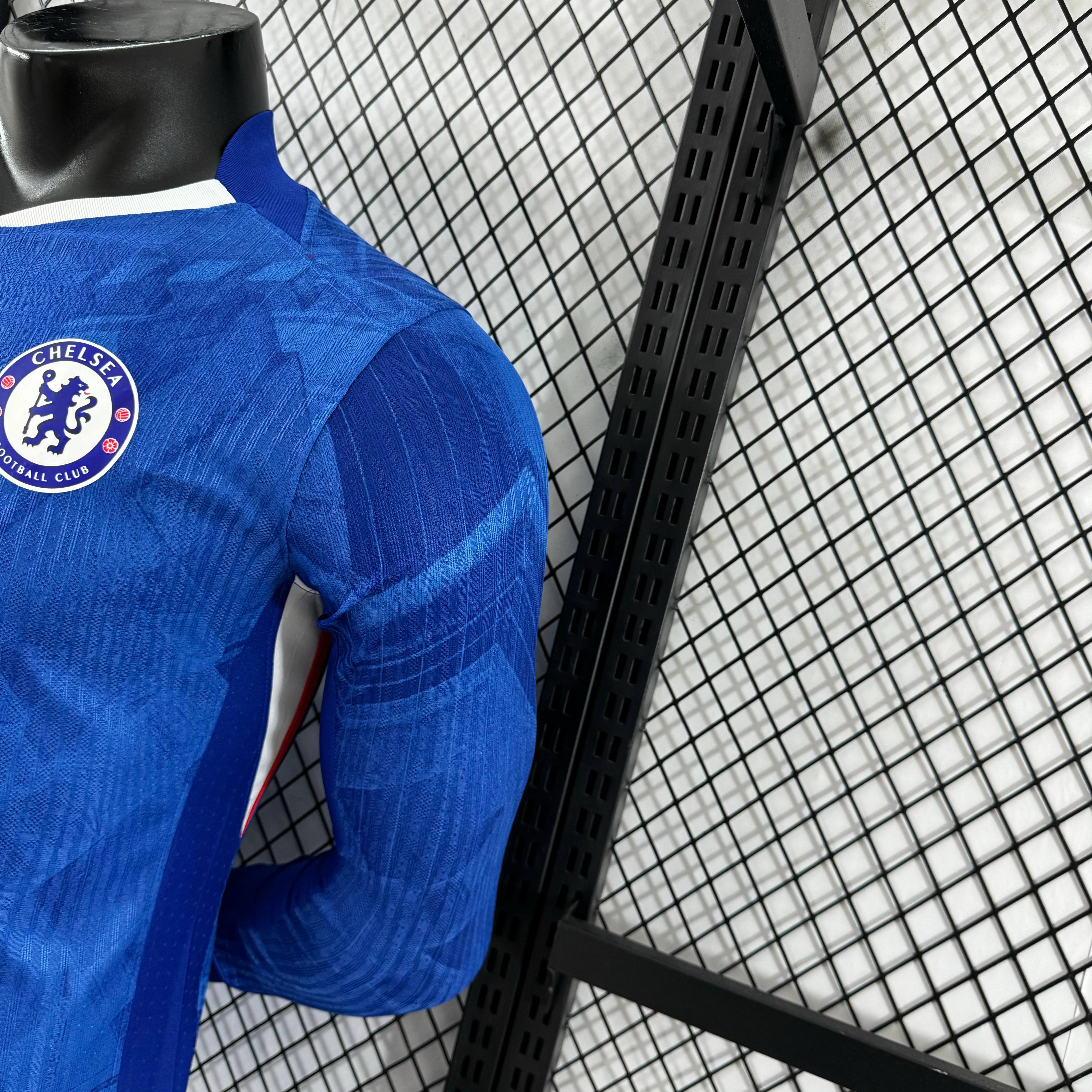 2025/2026 Chelsea Home Long Sleeve Football Shirt (Player)
