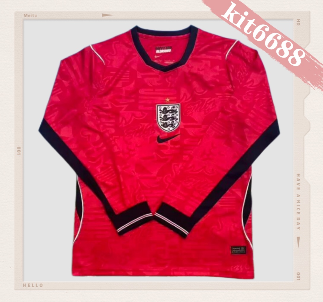 26/27 England Away Long  Football Soccer jerseys
