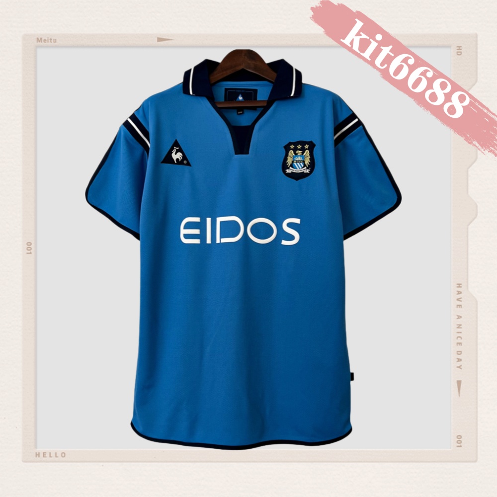 2001/2002 Manchester City Retro Home Football Shirt