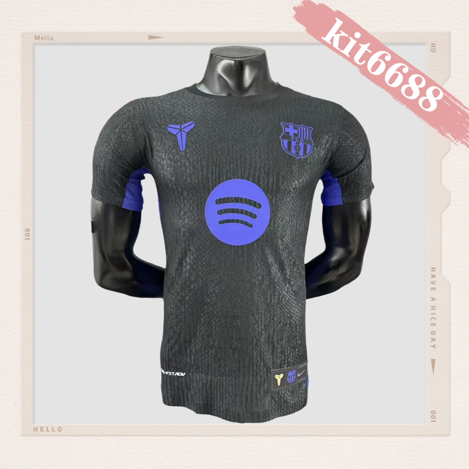 2025/2026 Barcelona Black Mamba co-branded model (Player Edition)