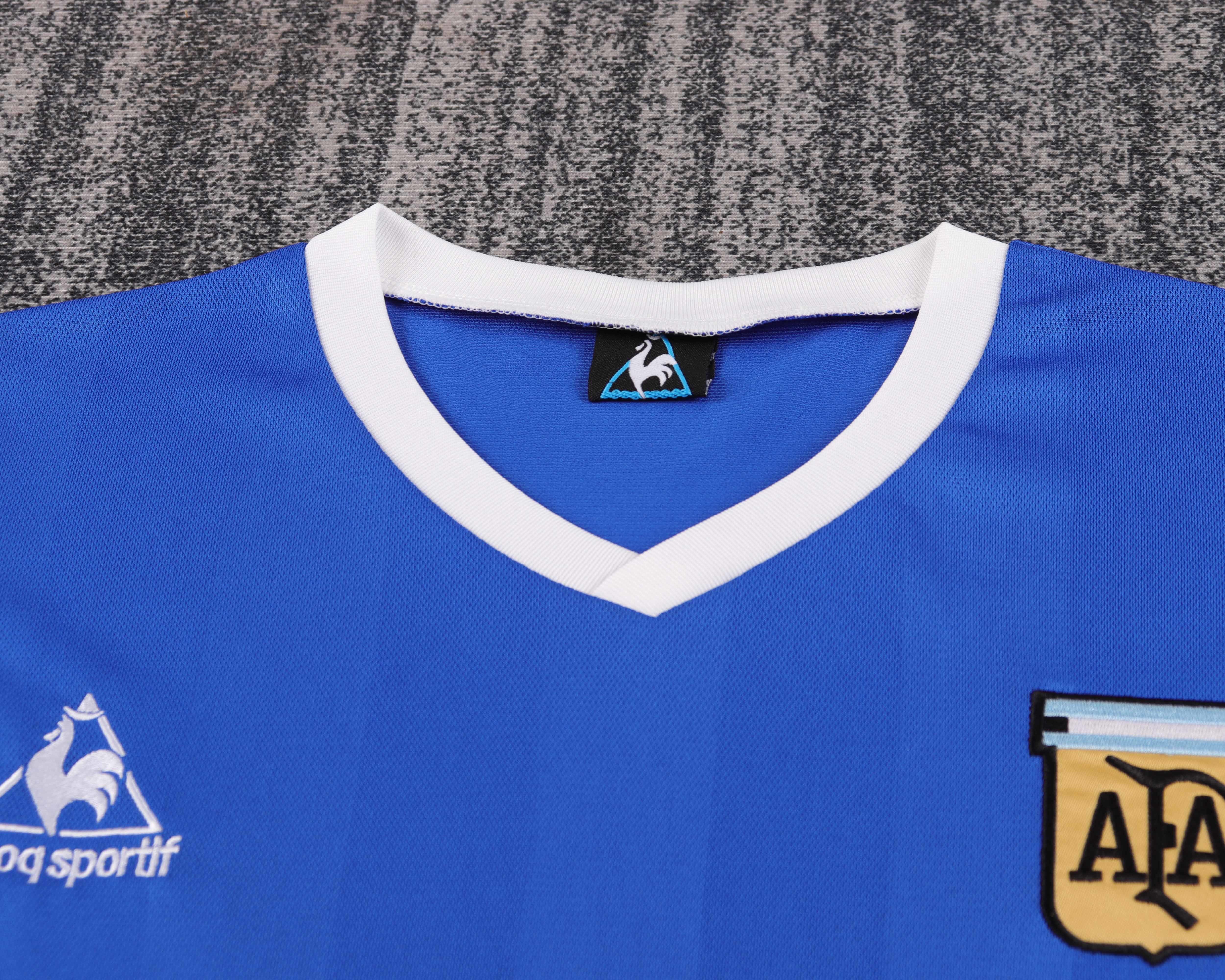 1986 Argentina Away Retro  Football Shirt ( Kids Kit )