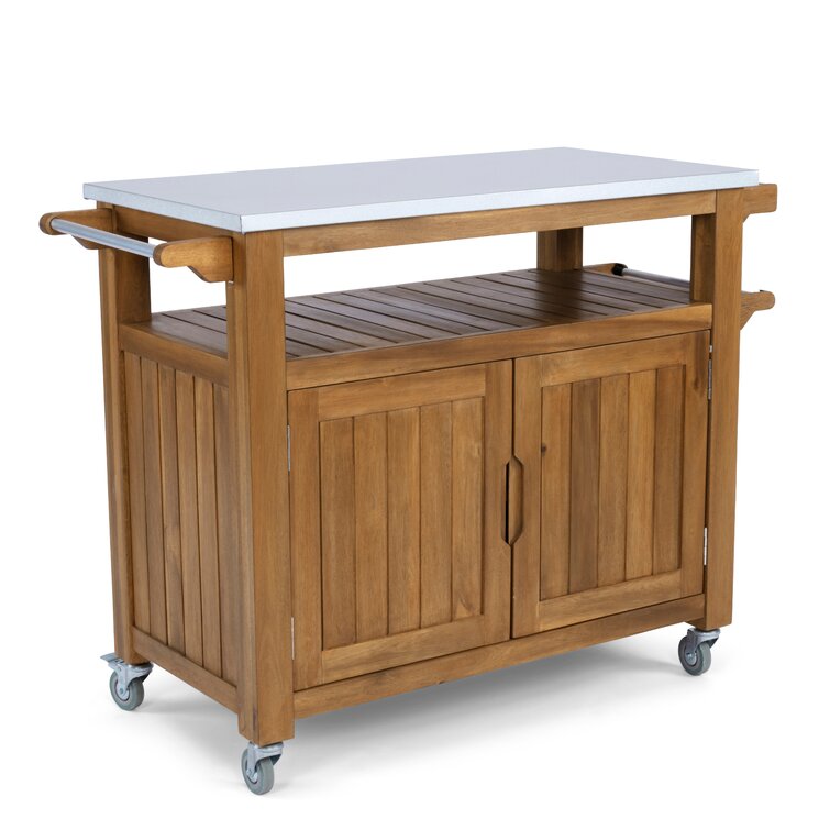 Anjenette Solid Wood Bar Cart