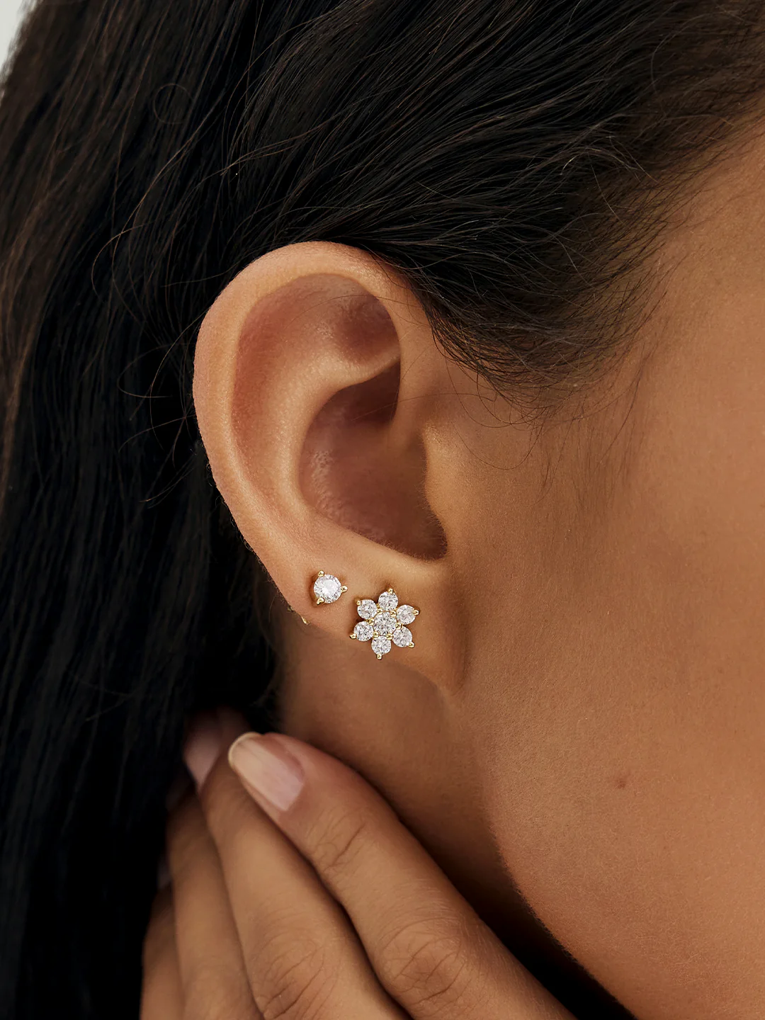 Crystal Lotus Studs