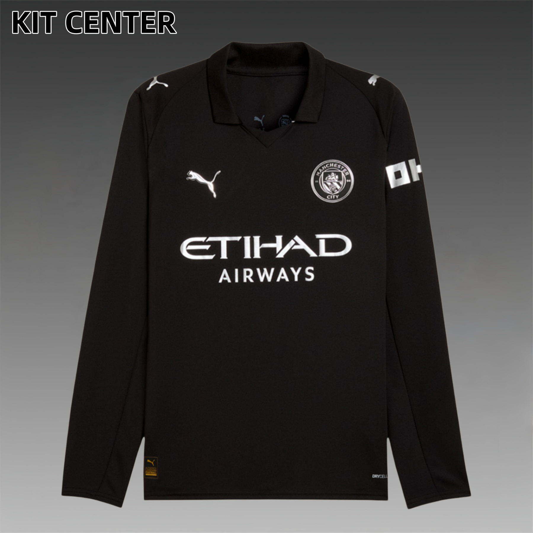2025/2026 Manchester City FC Away Long Sleeve Football Shirt (Fans)