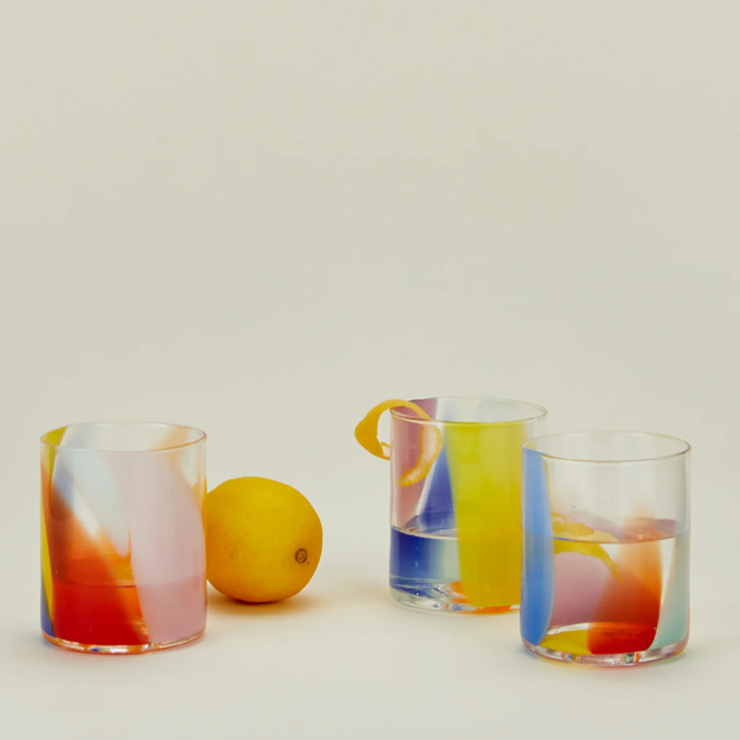 Hand Blown Tumbler - Multicolor
